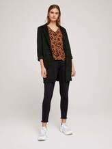 Geknöpfte Bluse mit V-Ausschnitt mit LENZING™ ECOVERO™ - Frauen - flower leo print Geknöpfte Bluse mit V-Ausschnitt mit LENZING™ ECOVERO™ - Frauen - flower leo print - 3 - TOM TAILOR Denim