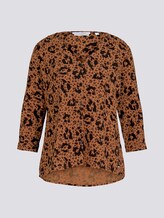 Geknöpfte Bluse mit V-Ausschnitt mit LENZING™ ECOVERO™ - Frauen - flower leo print Geknöpfte Bluse mit V-Ausschnitt mit LENZING™ ECOVERO™ - Frauen - flower leo print - 7 - TOM TAILOR Denim