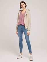 Geknöpfte Bluse mit V-Ausschnitt mit LENZINGTM ECOVEROTM - Frauen - cozy rose Geknöpfte Bluse mit V-Ausschnitt mit LENZINGTM ECOVEROTM - Frauen - cozy rose - 3 - TOM TAILOR Denim