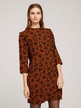 Kurzes Kleid mit Volants - Frauen - flower leo print Kurzes Kleid mit Volants - Frauen - flower leo print - 1 - TOM TAILOR Denim