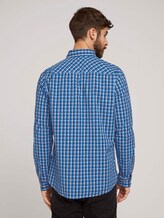 Karo Stretch Hemd - Männer - blue navy white check Karo Stretch Hemd - Männer - blue navy white check - 2 - TOM TAILOR