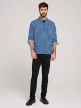 Karo Stretch Hemd - Männer - blue navy white check Karo Stretch Hemd - Männer - blue navy white check - 3 - TOM TAILOR