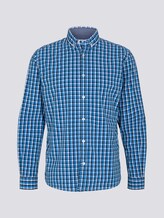 Karo Stretch Hemd - Männer - blue navy white check Karo Stretch Hemd - Männer - blue navy white check - 7 - TOM TAILOR