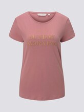 Besticktes T-Shirt mit Bio-Baumwolle - Frauen - cozy rose Besticktes T-Shirt mit Bio-Baumwolle - Frauen - cozy rose - 7 - TOM TAILOR Denim