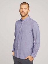 Gestreiftes Hemd - Männer - navy white red cross stripe Gestreiftes Hemd - Männer - navy white red cross stripe - 1 - TOM TAILOR