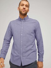 Gestreiftes Hemd - Männer - navy white red cross stripe Gestreiftes Hemd - Männer - navy white red cross stripe - 5 - TOM TAILOR