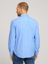 Oxford-Hemd mit Brusttasche - Männer - bright ibiza blue chambray Oxford-Hemd mit Brusttasche - Männer - bright ibiza blue chambray - 2 - TOM TAILOR
