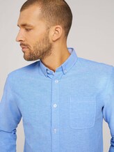 Oxford-Hemd mit Brusttasche - Männer - bright ibiza blue chambray Oxford-Hemd mit Brusttasche - Männer - bright ibiza blue chambray - 9 - TOM TAILOR
