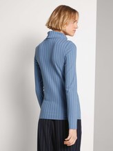 Langarmshirt mit Rollkragen - Frauen - soft mid blue Langarmshirt mit Rollkragen - Frauen - soft mid blue - 2 - TOM TAILOR Denim