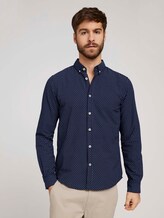 Gemustertes Oxford-Hemd - Männer - navy diagonal lines design Gemustertes Oxford-Hemd - Männer - navy diagonal lines design - 1 - TOM TAILOR