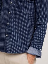 Gemustertes Oxford-Hemd - Männer - navy diagonal lines design Gemustertes Oxford-Hemd - Männer - navy diagonal lines design - 9 - TOM TAILOR