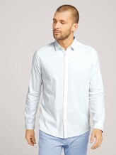 Slim Fit Hemd mit Struktur - Männer - White Slim Fit Hemd mit Struktur - Männer - White - 1 - TOM TAILOR