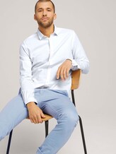Slim Fit Hemd mit Struktur - Männer - White Slim Fit Hemd mit Struktur - Männer - White - 5 - TOM TAILOR