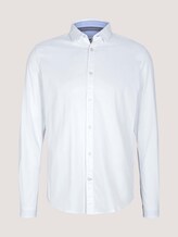 Slim Fit Hemd mit Struktur - Männer - White Slim Fit Hemd mit Struktur - Männer - White - 7 - TOM TAILOR