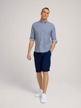 Slim fit overhemd met gestructureerde stof - Mannen - navy white structure Slim fit overhemd met gestructureerde stof - Mannen - navy white structure - 3 - TOM TAILOR