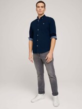 Hemd mit Bio-Baumwolle - Männer - Dark Blue Hemd mit Bio-Baumwolle - Männer - Dark Blue - 3 - TOM TAILOR