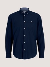 Hemd mit Bio-Baumwolle - Männer - Dark Blue Hemd mit Bio-Baumwolle - Männer - Dark Blue - 7 - TOM TAILOR