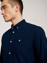 Hemd mit Bio-Baumwolle - Männer - Dark Blue Hemd mit Bio-Baumwolle - Männer - Dark Blue - 9 - TOM TAILOR