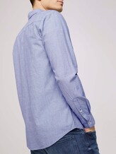 Hemd mit Bio-Baumwolle - Männer - navy white dobby structure Hemd mit Bio-Baumwolle - Männer - navy white dobby structure - 9 - TOM TAILOR
