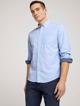 Hemd mit Bio-Baumwolle - Männer - light blue white structure Hemd mit Bio-Baumwolle - Männer - light blue white structure - 5 - TOM TAILOR