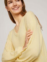 Langarmshirt mit V-Ausschnitt - Frauen - soft yellow Langarmshirt mit V-Ausschnitt - Frauen - soft yellow - 9 - TOM TAILOR Denim