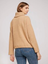 Rollkragen Sweatshirt in Melange Optik - Frauen - light camel melange Rollkragen Sweatshirt in Melange Optik - Frauen - light camel melange - 2 - TOM TAILOR Denim
