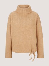 Rollkragen Sweatshirt in Melange Optik - Frauen - light camel melange Rollkragen Sweatshirt in Melange Optik - Frauen - light camel melange - 7 - TOM TAILOR Denim