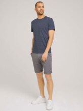 T-Shirt mit Streifenmuster - Männer - Sailor Blue Melange T-Shirt mit Streifenmuster - Männer - Sailor Blue Melange - 3 - TOM TAILOR