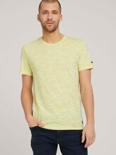T-Shirt mit Streifenmuster - Männer - pale yellow white melange T-Shirt mit Streifenmuster - Männer - pale yellow white melange - 5 - TOM TAILOR