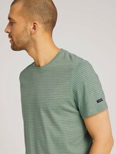 T-Shirt mit Streifenmuster - Männer - mint green grindle melange T-Shirt mit Streifenmuster - Männer - mint green grindle melange - 9 - TOM TAILOR