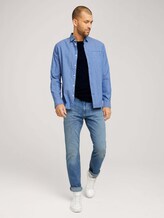 Strukturiertes T-Shirt - Männer - Dark Blue Strukturiertes T-Shirt - Männer - Dark Blue - 3 - TOM TAILOR