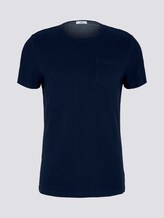 Strukturiertes T-Shirt - Männer - Dark Blue Strukturiertes T-Shirt - Männer - Dark Blue - 7 - TOM TAILOR