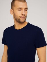 Strukturiertes T-Shirt - Männer - Dark Blue Strukturiertes T-Shirt - Männer - Dark Blue - 9 - TOM TAILOR