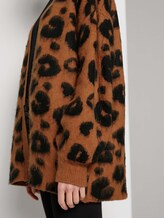 langer Cardigan mit Leoprint - Frauen - big leo jacquard langer Cardigan mit Leoprint - Frauen - big leo jacquard - 9 - TOM TAILOR Denim