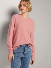Strickpullover in Melange Optik - Frauen - cozy rose melange Strickpullover in Melange Optik - Frauen - cozy rose melange - 5 - TOM TAILOR Denim
