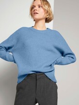 Strickpullover in Melange Optik - Frauen - soft mid blue melange Strickpullover in Melange Optik - Frauen - soft mid blue melange - 5 - TOM TAILOR Denim