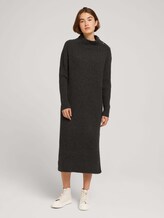 Strickkleid aus recyceltem Polyester - Frauen - Shale Grey Melange Strickkleid aus recyceltem Polyester - Frauen - Shale Grey Melange - 1 - TOM TAILOR Denim