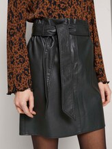 Minirock mit Bindegürtel - Frauen - deep black Minirock mit Bindegürtel - Frauen - deep black - 9 - TOM TAILOR Denim