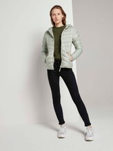 Lightweight Steppjacke mit Kapuze - Frauen - light olive Lightweight Steppjacke mit Kapuze - Frauen - light olive - 3 - TOM TAILOR Denim