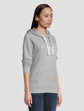 Hoodie mit Print - Frauen - Light Silver Grey Mélange Hoodie mit Print - Frauen - Light Silver Grey Mélange - 5 - TOM TAILOR Denim