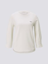 Sweatshirt mit Ärmeldetail - Frauen - Gardenia White Sweatshirt mit Ärmeldetail - Frauen - Gardenia White - 7 - TOM TAILOR Denim