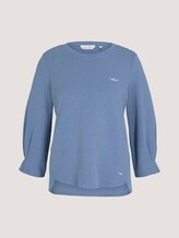 Sweatshirt mit Bio-Baumwolle - Frauen - soft mid blue Sweatshirt mit Bio-Baumwolle - Frauen - soft mid blue - 7 - TOM TAILOR Denim