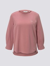 Ärmelfalten Sweatshirt mit Bio-Baumwolle - Frauen - cozy rose Ärmelfalten Sweatshirt mit Bio-Baumwolle - Frauen - cozy rose - 7 - TOM TAILOR Denim