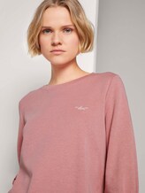 Ärmelfalten Sweatshirt mit Bio-Baumwolle - Frauen - cozy rose Ärmelfalten Sweatshirt mit Bio-Baumwolle - Frauen - cozy rose - 9 - TOM TAILOR Denim