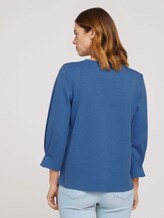 Sweatshirt mit Bio-Baumwolle - Frauen - mid blue Sweatshirt mit Bio-Baumwolle - Frauen - mid blue - 2 - TOM TAILOR Denim