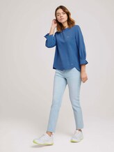 Sweatshirt mit Bio-Baumwolle - Frauen - mid blue Sweatshirt mit Bio-Baumwolle - Frauen - mid blue - 3 - TOM TAILOR Denim