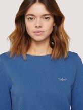 Sweatshirt mit Bio-Baumwolle - Frauen - mid blue Sweatshirt mit Bio-Baumwolle - Frauen - mid blue - 9 - TOM TAILOR Denim
