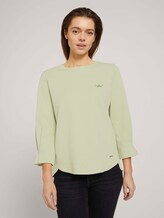 Sweatshirt mit Bio-Baumwolle - Frauen - light dusty green Sweatshirt mit Bio-Baumwolle - Frauen - light dusty green - 1 - TOM TAILOR Denim