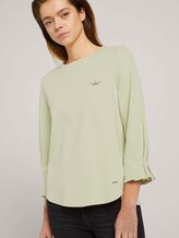 Sweatshirt mit Bio-Baumwolle - Frauen - light dusty green Sweatshirt mit Bio-Baumwolle - Frauen - light dusty green - 5 - TOM TAILOR Denim