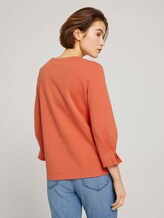 Sweatshirt mit Bio-Baumwolle - Frauen - sundown coral Sweatshirt mit Bio-Baumwolle - Frauen - sundown coral - 2 - TOM TAILOR Denim